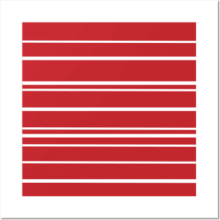 Red & White Candy Stripes Posters and Art